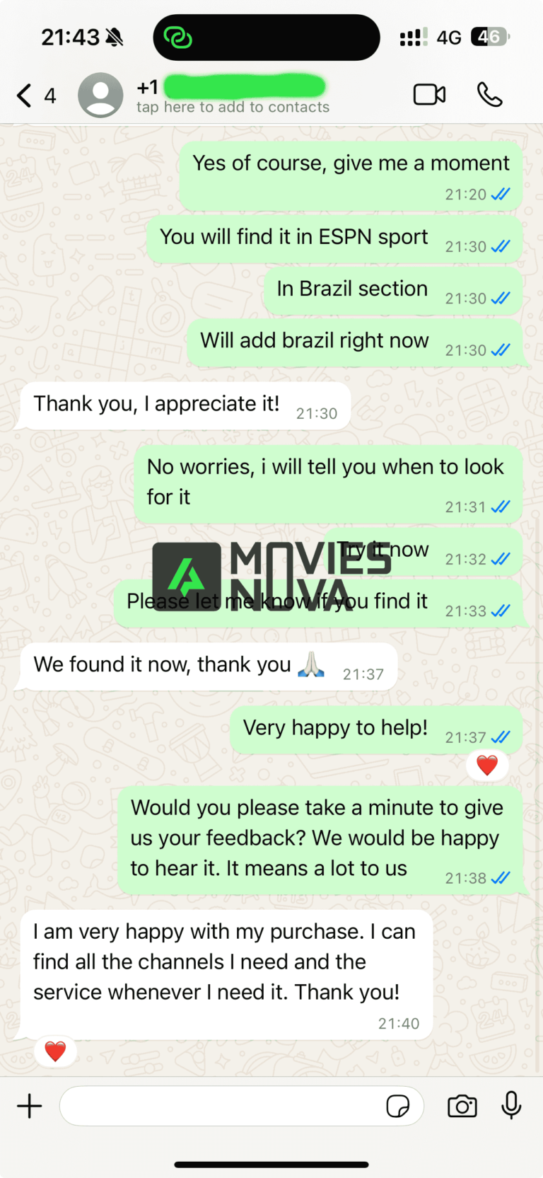 Customer feedback 5 star rating
